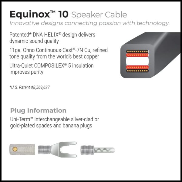 Wireworld Equinox 10 Biwire Speaker Cable - Afbeelding 5