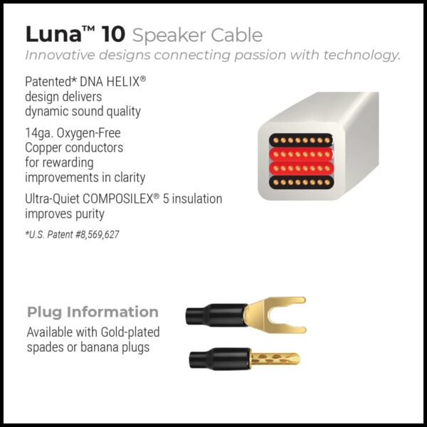 Wireworld Luna 10 Biwire Speaker Cable - Afbeelding 5